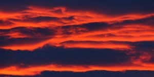 Orange twilight clouds - Bushfires Fundraiser November 2019