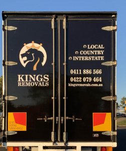 Removal truck Signage - Kings Removals Coolum